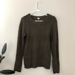 Speckled Olive Sweater